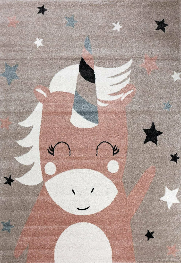 Xrugs Kids Unicorn Rug Girls Pink Beige Childrens Nursery Mat Baby Play Room Carpet 4 Xrugs Kids Unicorn Rug Girls Pink Beige Childrens Nursery Mat Baby Play Room Carpet