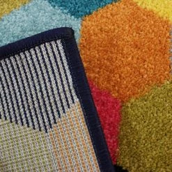 Xrugs Modern Multi Coloured Rug Large Geometric Mottled Pattern Floor Mat Bedroom Area Carpet