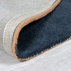 Xrugs Modern Rug Geometric Navy Blue Beige Teraccota Large Small Thick Carpet Area Mat