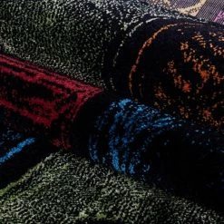 Xrugs Multi Colour Rug New Modern Geometric Pattern Check Carpet Bedroom Area Hall Mat