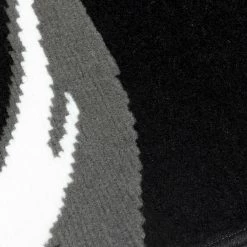 Xrugs Black And Grey Rug Modern Floral Pattern Carpet Large Bedroom Floor Lounge Mats