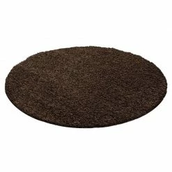Xrugs Modern Shaggy Rugs Brown Fluffy High Pile Carpet Bedroom Round Floor Mat Small Large XL 9 Xrugs Modern Shaggy Rugs Brown Fluffy High Pile Carpet Bedroom Round Floor Mat Small Large XL