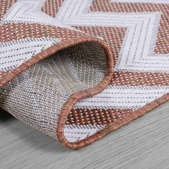 Xrugs Orange Kitchen Rug Flat Weave Rugs Chevron Hard Wearing Mat Small Large Runners