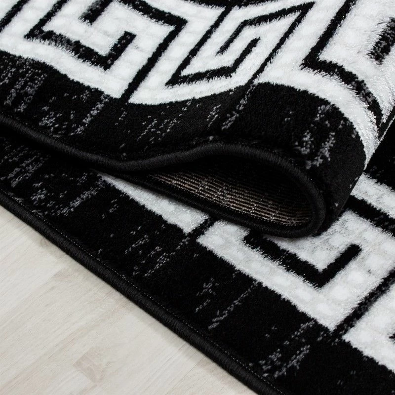 Xrugs Black And White Rug Modern Greek Style Border Mats Small Large Room Floor Hall Carpet 5 Xrugs Black And White Rug Modern Greek Style Border Mats Small Large Room Floor Hall Carpet