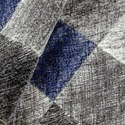 Xrugs Check Rug Grey Blue Black Hand Carved Modern Pattern Small Large Woven Rugs Carpets Floor Mats