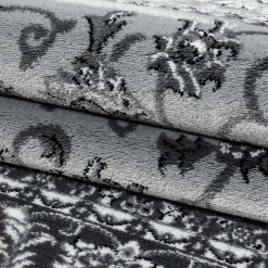 Xrugs Grey Oriental Rug Modern Patterned Mat Living Room Lounge Carpets Small Large XL