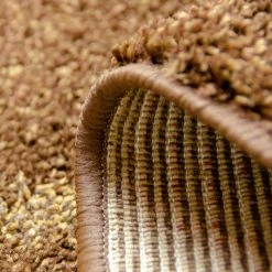 Xrugs Modern Design Brown Rug Geometric Pattern Woven Low Pile Carpet Living Room & Bedroom