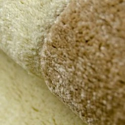 Xrugs Modern Floral Rug Beige Cream Contour Cut Pattern Damask Design Carpet Mat For Living Room & Bedroom