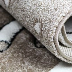 Xrugs Unicorn Rug Kids Children Beige Nursery Carpet Woven Play Room Mat For Baby Girls Boys Bedroom