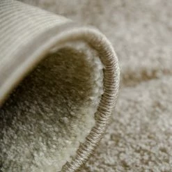 Xrugs Modern Rug Brown Beige Cream Checkered Design Contour Cut Woven Low Pile Carpet Mat For Living Room & Bedroom