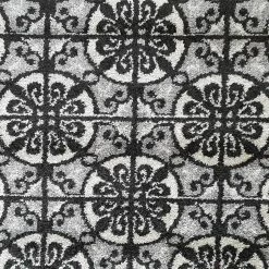 Xrugs Grey Rug Moroccan Trellis Oriental Pattern Low Pile Woven Carpet Large Small Living Room Mat Modern