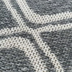 Xrugs Grey Rug Diamond Pattern 100% Cotton Small Extra Large Runner Washable Flatweave Carpet Living Room Bedroom Woven Mat