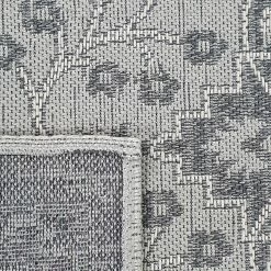 Xrugs Cotton Rug Grey Vintage Oriental Pattern Large Small Runner Living Room Bedroom Carpet Mat Cotton Rugs