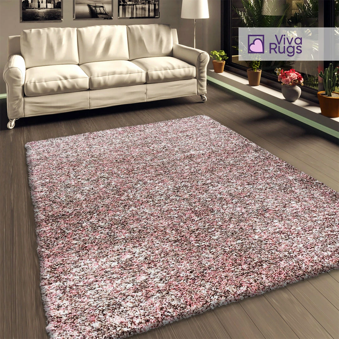 Xrugs Pink Rose Brown Shaggy Rug Fluffy Bedroom Living Room Carpet Modern Floor Mat Extra Large Small New 1 Xrugs Pink Rose Brown Shaggy Rug Fluffy Bedroom Living Room Carpet Modern Floor Mat Extra Large Small New