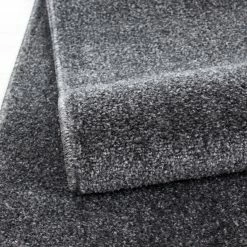 Xrugs Modern Plain Rug Dark Grey Solid Monochrome Soft Carpet Large XL Small Bedroom Living Room Floor Area Mats