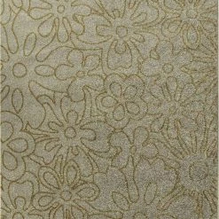 Xrugs Contemporary Rug For Living Room Or Bedroom With Exclusive Floral Pattern In Ivory And Ochre Сolours Soft Polypropylen Short Pile Woven Carpet Mat