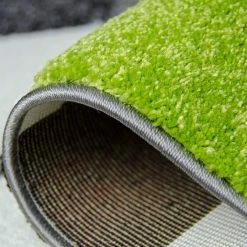 Xrugs XRUG Modern Grey Green Black Rug Checkered Design Contour Cut Woven Low Pile Carpet Mat For Living Room & Bedroom