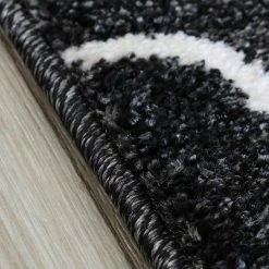 Xrugs Modern Black And White Rug For Living Room Bedroom Thick Soft Oriental Pattern Carpet