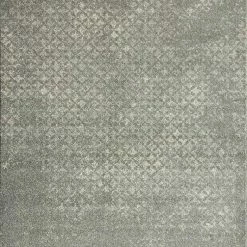 Xrugs XRUG Modern Grey Ivory Rug Checkered Pattern Woven Low Pile Carpet Living Room & Bedroom Floor Mat