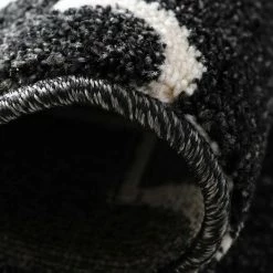 Xrugs Modern Black And White Rug For Living Room Bedroom Thick Soft Oriental Pattern Carpet