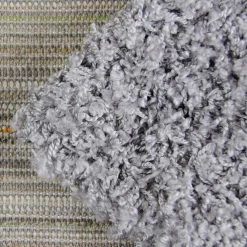 Xrugs Modern Fluffy Rug Silver Grey Shaggy Long Pile Woven Carpet Mat For Living Room Or Bedroom 7 Xrugs Modern Fluffy Rug Silver Grey Shaggy Long Pile Woven Carpet Mat For Living Room Or Bedroom