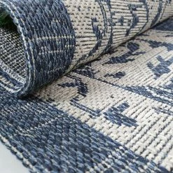 Xrugs Oriental Rug Runner 100% Cotton Natural Hallway Carpet Washable Natural Woven Mat - 75x300cm Cotton Rugs