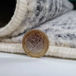 Xrugs Modern Cream And Grey Rug Aztec Patterned Woven Soft Carpet Small Large Bedroom Living Room Rug Floor Area Mat