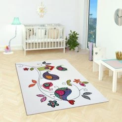 Xrugs Nursery Rug White For Kids Bedroom Playroom New Thick Unisex Children Carpet Mat