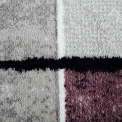 Xrugs Abstract Rug Silver Grey Purple Contour Cut Pattern Modern Woven Carpet Mat For Living Room & Bedroom 8 Xrugs Abstract Rug Silver Grey Purple Contour Cut Pattern Modern Woven Carpet Mat For Living Room & Bedroom