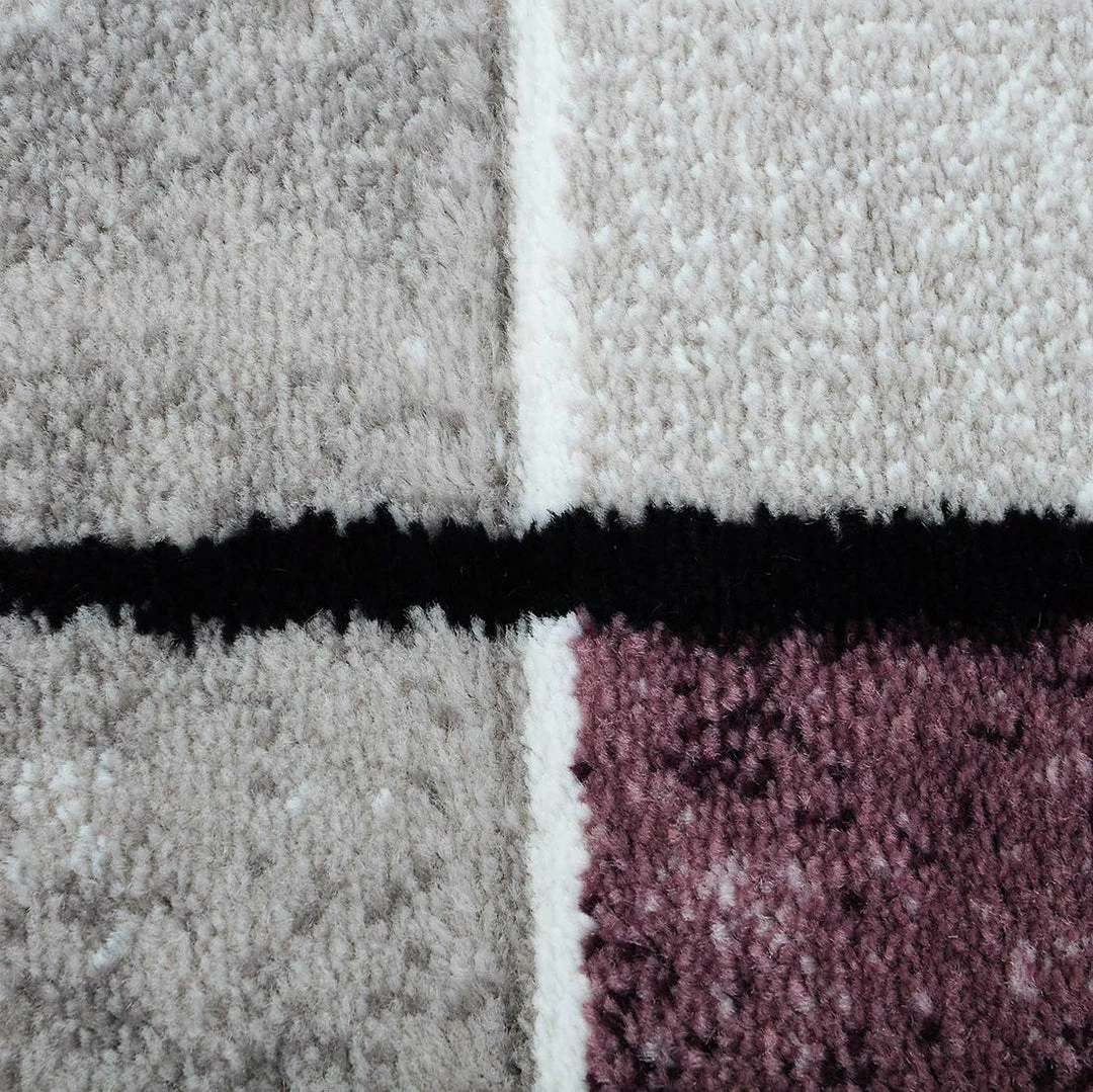 Xrugs Abstract Rug Silver Grey Purple Contour Cut Pattern Modern Woven Carpet Mat For Living Room & Bedroom 3 Xrugs Abstract Rug Silver Grey Purple Contour Cut Pattern Modern Woven Carpet Mat For Living Room & Bedroom