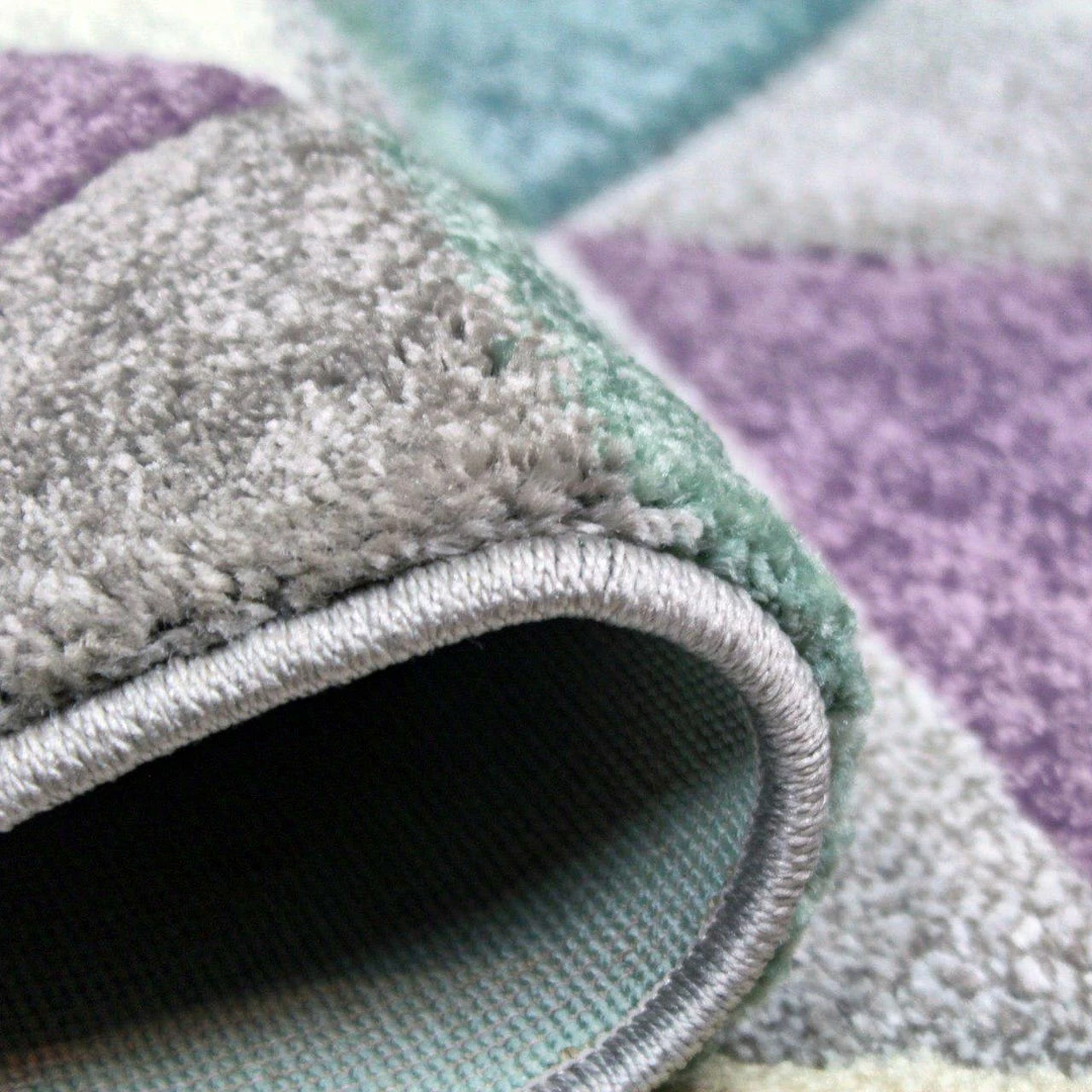 Xrugs Living Room Rug Bedroom Carpet New Thick Mat Pastel Multi Colour Diamond Pattern Modern 3 Xrugs Living Room Rug Bedroom Carpet New Thick Mat Pastel Multi Colour Diamond Pattern Modern