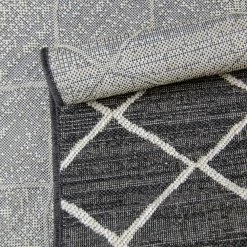 Xrugs Kitchen Rug Black Grey Check Pattern Hard Wearing Flat Weave Carpet Indor Floor Mat 8 Xrugs Kitchen Rug Black Grey Check Pattern Hard Wearing Flat Weave Carpet Indor Floor Mat