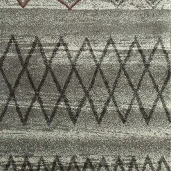 Xrugs XRUG Modern Grey Silver Rug Geometric Pattern Bedroom Living Room Carpet Woven Short Pile Mat 9 Xrugs XRUG Modern Grey Silver Rug Geometric Pattern Bedroom Living Room Carpet Woven Short Pile Mat