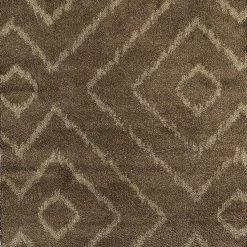 Xrugs Modern Design Brown Rug Geometric Pattern Woven Low Pile Carpet Living Room & Bedroom 9 Xrugs Modern Design Brown Rug Geometric Pattern Woven Low Pile Carpet Living Room & Bedroom