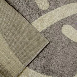 Xrugs Contemporary Rug For Bedroom Modern Living Room Or Dining Room With Abstract Geometric Patterned Grey And Silver Short Pile Woven Carpet Soft Mat