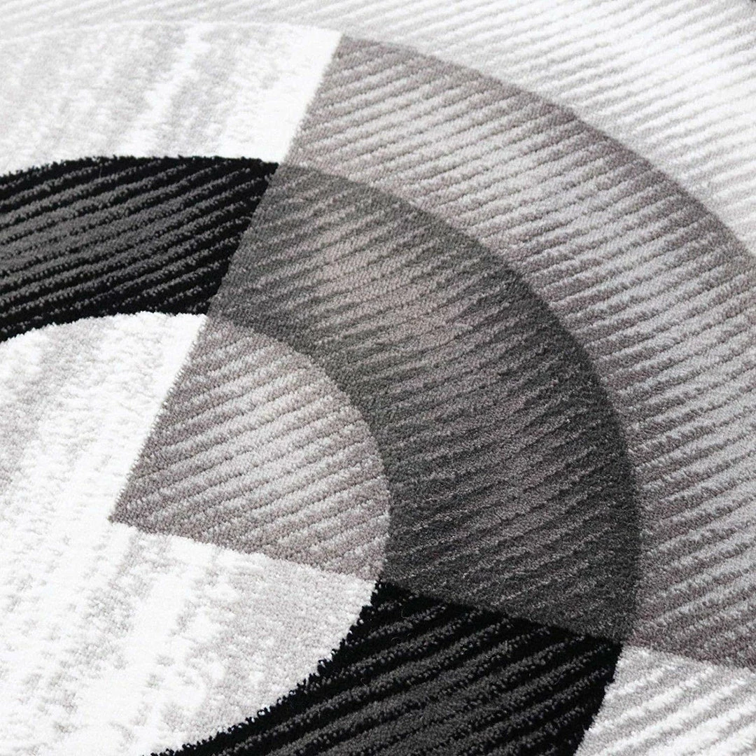 Xrugs Designer Rug Grey Black Modern Art Woven Living Room Carpet Small Large Soft Area Mat 3 Xrugs Designer Rug Grey Black Modern Art Woven Living Room Carpet Small Large Soft Area Mat