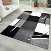 Xrugs Modern Rugs For Living Room Grey Black White Carpet Mat Check Design Small Large