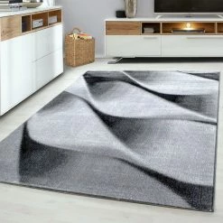 Xrugs Grey Abstract Rug For Living Room Pattern Carpet Modern Bedroom Mats Small Large