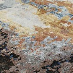 Xrugs Abstract Rug High-quality Soft Touch Blue Yellow Terracotta Large Luxury Carpet Modern 10 Xrugs Abstract Rug High-quality Soft Touch Blue Yellow Terracotta Large Luxury Carpet Modern