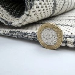 Xrugs Cotton Rugs Cotton Rug Washable Cream Grey Aztec Pattern Large & Small Flatweave Natural Bedroom Living Room Carpet Mat With Tassels