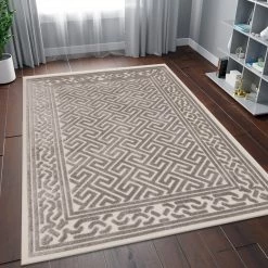 Xrug Beige Cream Rug Living Room Bedroom Extra Large Small Flat Weave + Low Pile