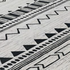 Xrug Hand Woven Rug 100% Cotton Cream Grey Carpet With Tassels Moroccan Nomad Berber Living Room Bedroom Natural Mat