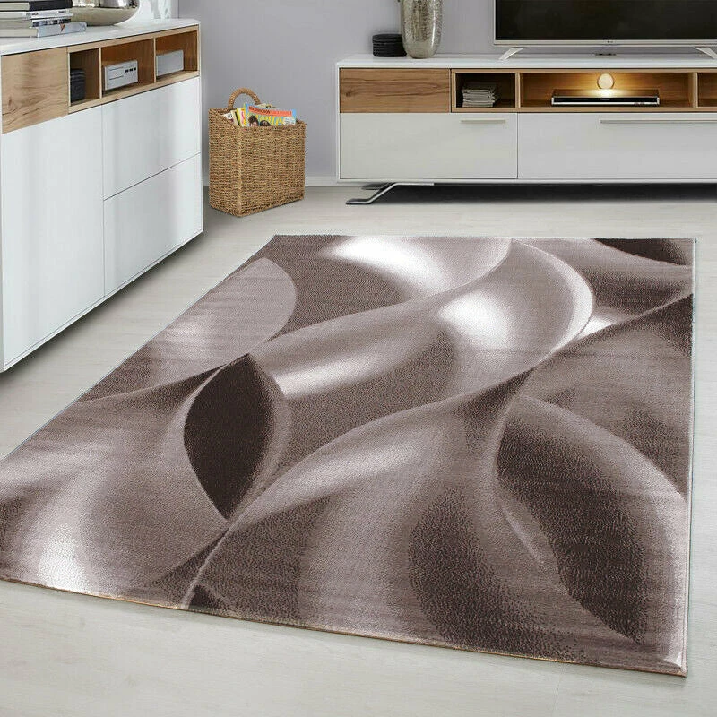 Xrugs Brown And Beige Rug Modern Abstract Pattern Mat Small X Large Room Runner Carpet