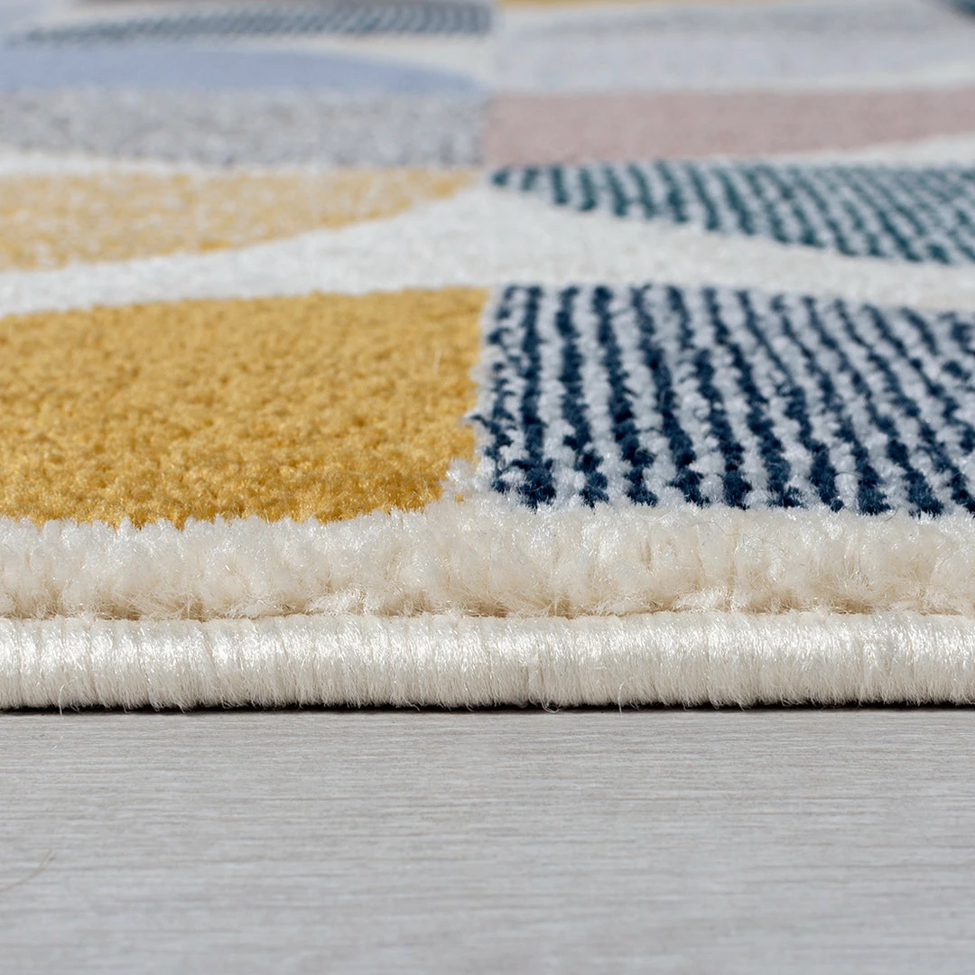 Xrugs Modern Grey Yellow Rug Geometric Patterned Living Room Bedroom Carpet Runner Mat 3 Xrugs Modern Grey Yellow Rug Geometric Patterned Living Room Bedroom Carpet Runner Mat