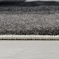 Xrugs Black And Grey Rug Modern Geometric Living Room Abstract Large Runner Carpet Mat