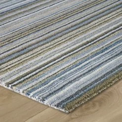 Xrug Wool Rug Handmade Grey Modern Striped Living Room Bedroom Carpet Thick Mat Runner New
