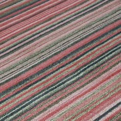 Xrug Wool Rug Handmade Pink Modern Striped Living Room Bedroom Carpet Thick Mat Runner New