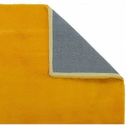 Xrug Mustard Rug Super Soft Plain Living Room Bedroom Carpet Short Pile Area Mat Modern