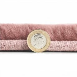 Xrug Modern Dusky Pink Rug Super Soft Plain Living Room Bedroom Carpet Short Pile Area Mat