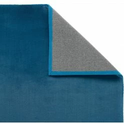 Xrug Teal Rug Super Soft Blue Plain Living Room Bedroom Carpet Short Pile Area Mat Modern